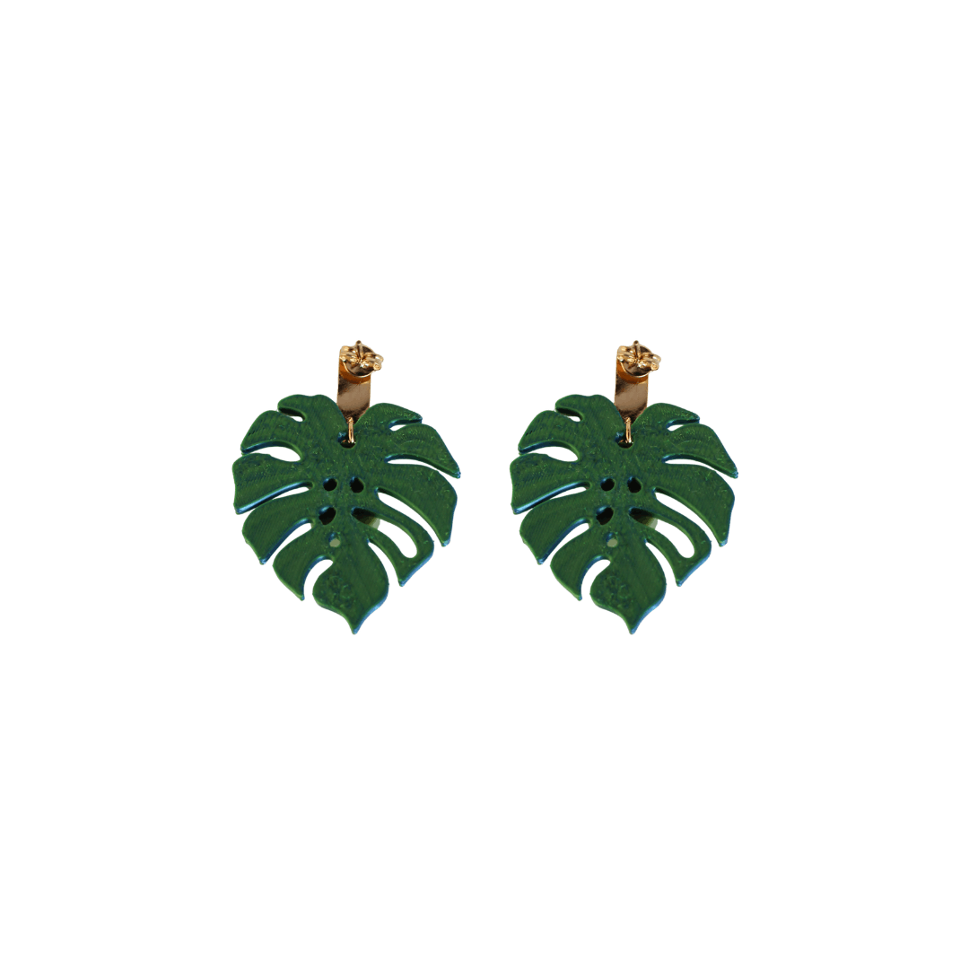Aretes 3D Monstera