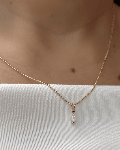 Conjunto de Aretes + Cadena - Baño en Oro 24k
