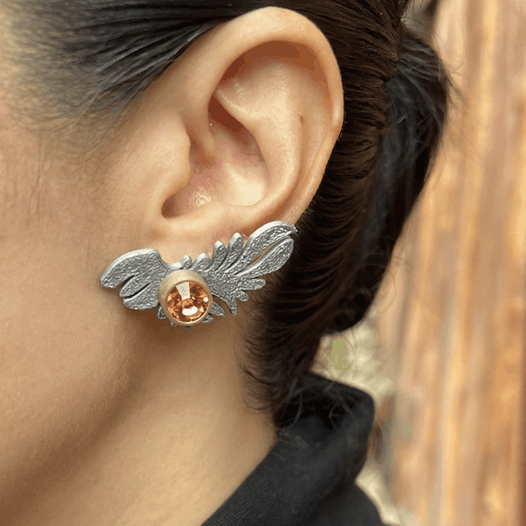 Aretes 3D Hoja