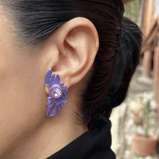 Aretes 3D Hoja
