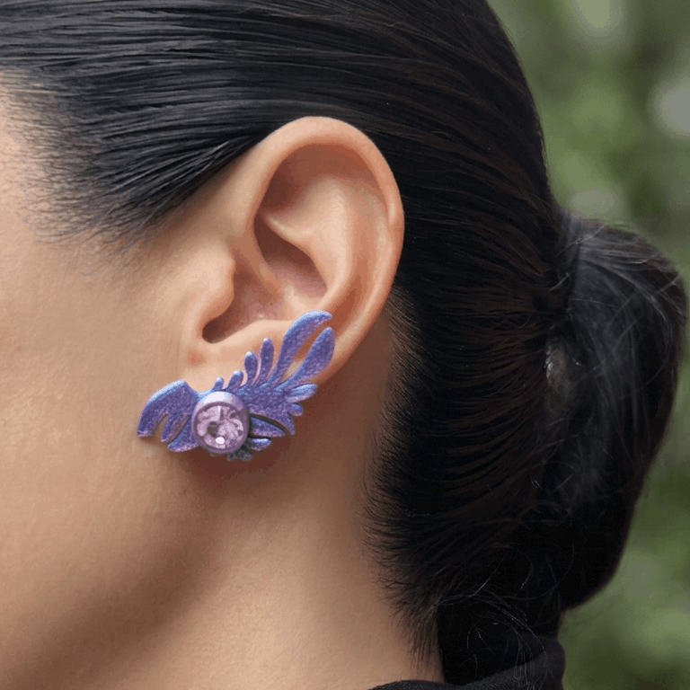 Aretes 3D Hoja
