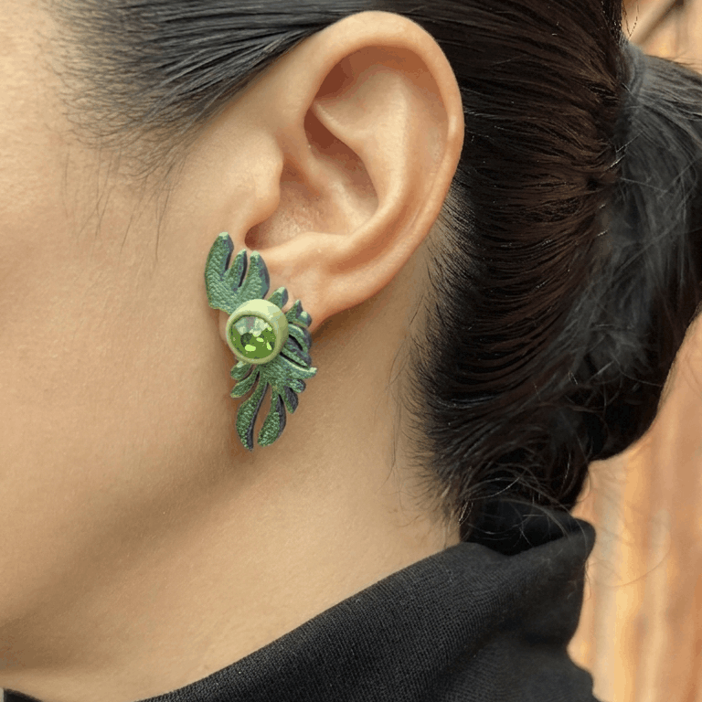 Aretes 3D Hoja