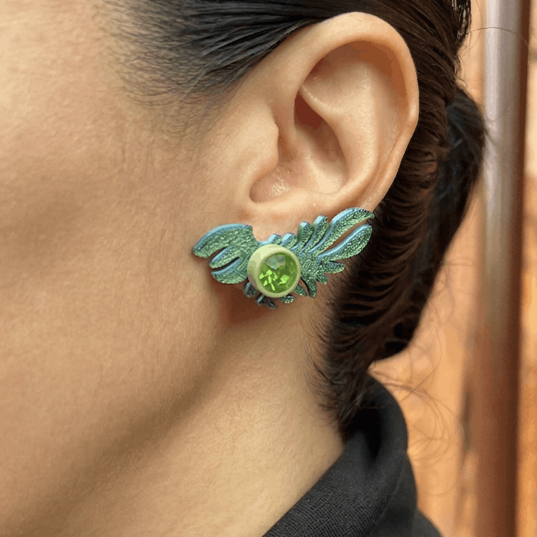 Aretes 3D Hoja