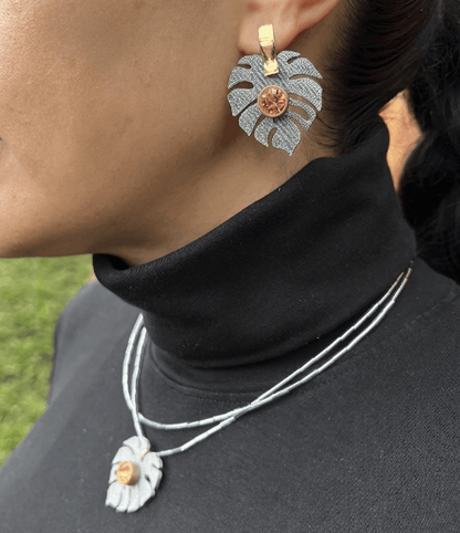 Aretes 3D Monstera